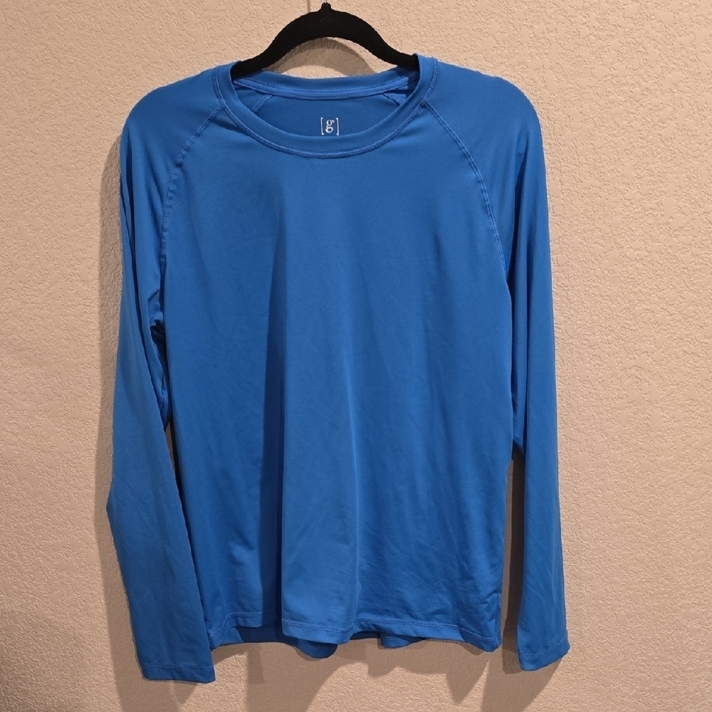George Men's Blue Recycled Active Long Sleeve Shirt